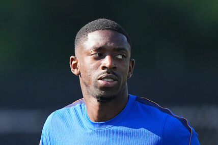 Usman Dembele na treningu reprezentacije Francuske