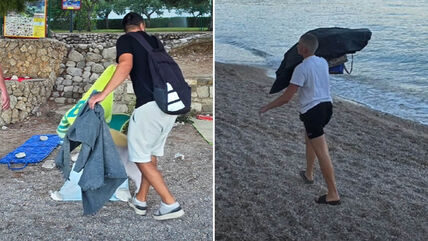Komunalni redari sklanju peškire sa plaže u Hrvatskoj