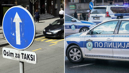 Policija, taksi, saobraćaj, Beograd