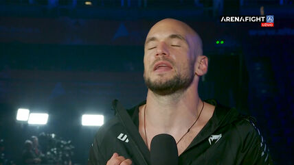 Uroš Medić posle pobede na UFC Belgrade.