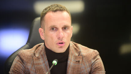 Marko Jovanović na konferenciji za medije