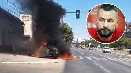 Milan Gurović, požar, automobil, audi, Novi Beograd