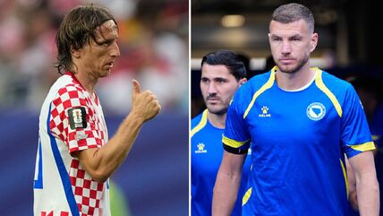 Luka Modrić i Edin Džeko