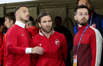 Arnautović, Katai i Ivanić u trenerkama.
