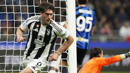 Dušan Vlahović daje gol na Inter Juventus