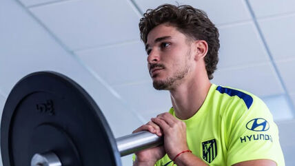 Hulijan Alvarez na treningu u Atletiko Madridu