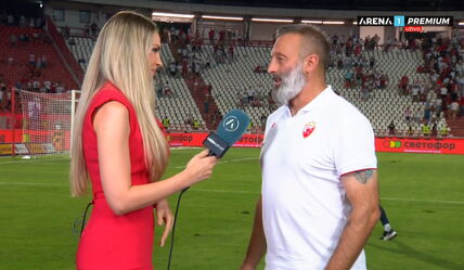 Nenad Sakić daje izjavu posle poraza Zvezde od Hapoela