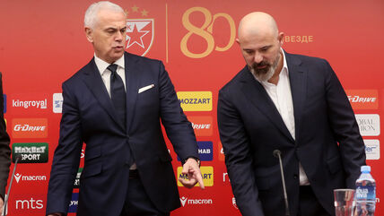 Zvezdan Terzić i Dejan Stanković na konferenciji za novinare na Marakani