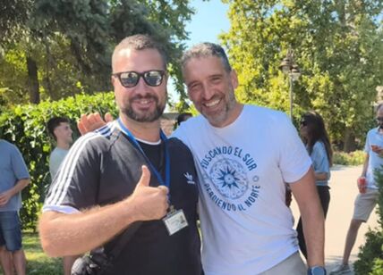 Ibon Navaro sa turističkim vodičem