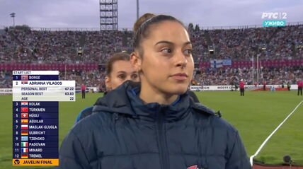 Adriana Vilagoš u finalu Evropskog prvenstva u Birmingemu