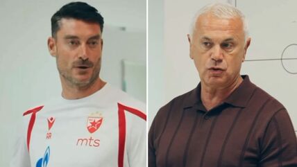Rijera i Terzić drže govor u svlačionici Zvezde