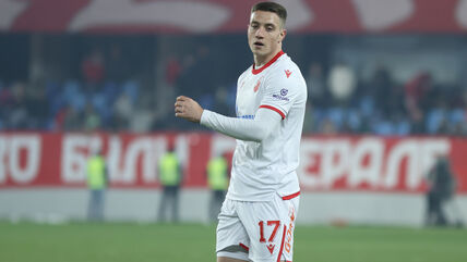 Bruno Duarte na finalu Kupa u dresu Crvene zvezde