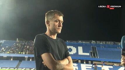 Saša Ilić na stadionu Hetafea daje izjavu Areni