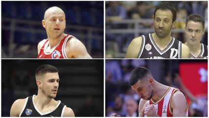 Saša Obradović, Vlade Divac, Vanja Marinković, Ognjen Dobrić