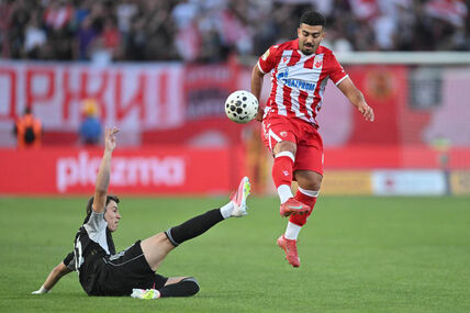 Mohamed Abu Fani na utakmici Zvezda Čukarički
