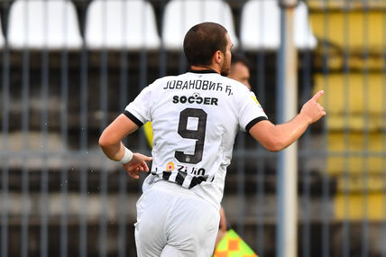 Đorđe Jovanović slavi gol za Partizan