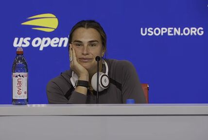 Arina Sabalenka na konferenciji