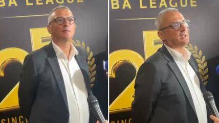 Dejan Radonjić na proslavi 25. rođendana ABA lige