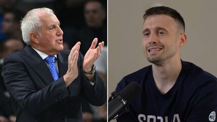 Željko Obradović i Aleksa Avramović