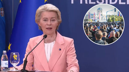 Ursula fon der Lajen, ispraćaj Ratka Mladića