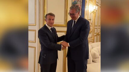 Aleksandar Vučić i Emanuel Makron