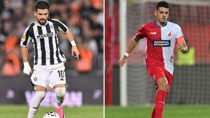 Igor Miladinović i Dejan Zukić pred meč Partizan Vojvodina