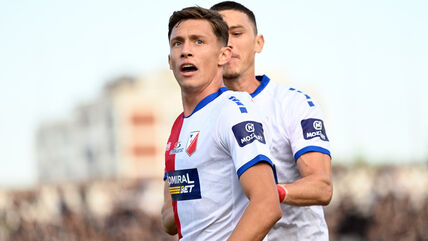 Milan Kolarević slavi gol Vojvodine
