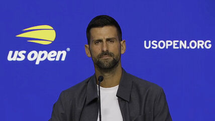 Novak Đoković na konferenciji za medije na US Openu.