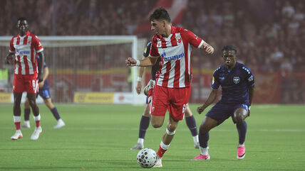Matej Gaštarov na utakmici Železničar Zvezda