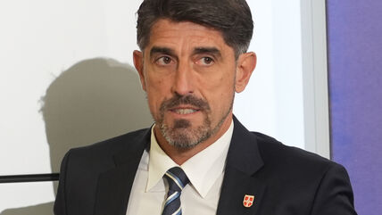 Veljko Paunović na konferenciji za medije.
