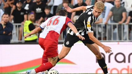 Erik Kojzek u prodoru na meču Partizan Vojvodina