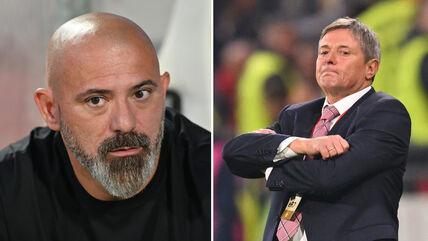 Dejan Stanković i Dragan Stojković Piksi jedan do drugog.
