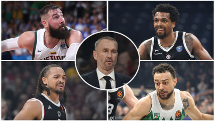Jonas Valančijunas, Sterling Braun, Karsen Edvards, Najdžel Vilijams-Gos i Tomas Masijulis