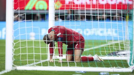 Kristijano Ronaldo tuguje zbog promašaja u dresu Portugala u Ligi nacija