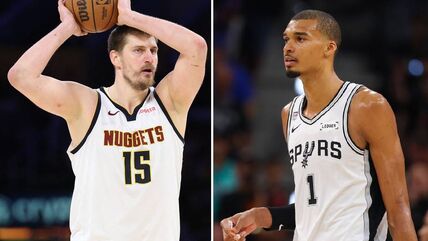 Nikola Jokić i Viktor Vembanjama