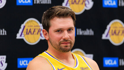 Luka Dončić na medija deju Lejkersa