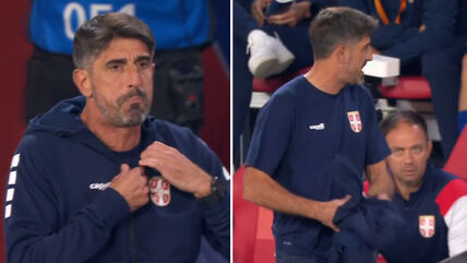 Veljko Paunović se iznervirao i bacio duks zbog svađe sa sudijom.