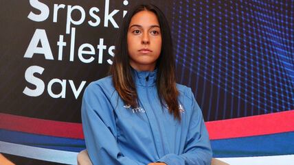 Adriana Vilagoš na konferenciji za medije u Beogradu