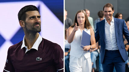 Novak Đoković Iga Švjontek i Rafael Nadal