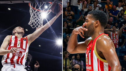 Dejan Davidovac i Džered Batler na utakmici Dubai Zvezda