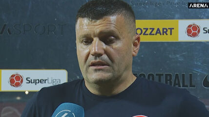 Feđa Dudić daje izjavu posle Radnički 1923 Crvena zvezda
