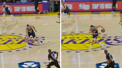 Nikola Jokić neverovatan pas iza leđa
