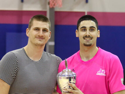 Nikola jokić i Goga Bitadze.
