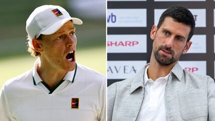 Janik Siner i Novak Đoković