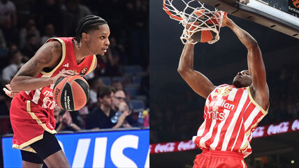 Tajson Karter i Kristijan Koloko u dresu Crvene zvezde