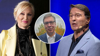 Olivera Kovačević Aleksandar Vučić i Jovan Memedović