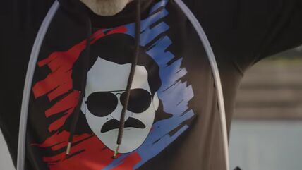 Mišo Kovač, kao motiv na navijačkom duksu Hajduka iz Splita.