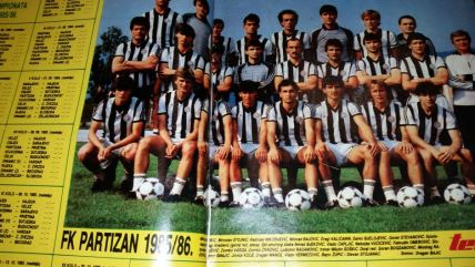 Tim Partizana za sezonu 1985/86.