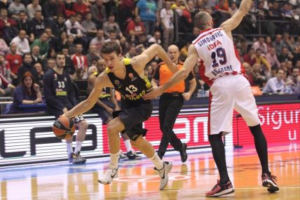 Jan Veseli i Bogdan Bogdanović pred meč Crvena zvezda - Fenerbahče, Evroliga 2016-17