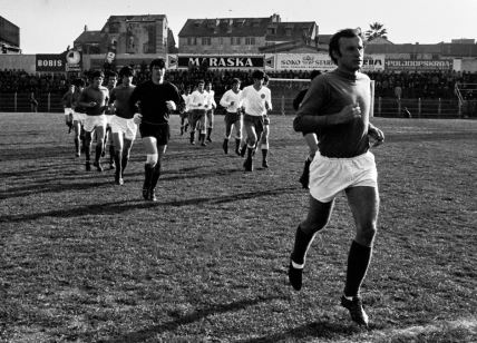 Utakmica Hajduk Split - Reprezentacija Jugoslavije 1971. godine (0:3). Džajić, Vukčević, Blagoje paunović, Josip Bukal, Bjeković...